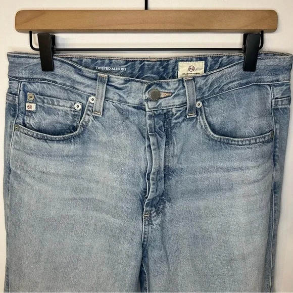 AG Twisted Alexxis High Rise Vintage Fit Straight Jeans in Sphinx Wash, Size 29 - Picture 7 of 13